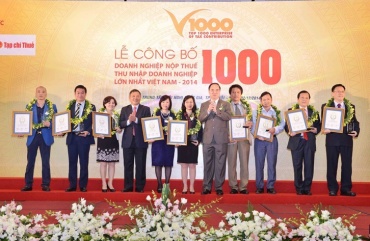 LÊ PHAN VINH DỰ LỌT VÀO TOP 1000 DOANH NGHIỆP NỘP THUẾ THU NHẬP DOANH NGHIỆP CAO NHẤT VIỆT NAM 2011